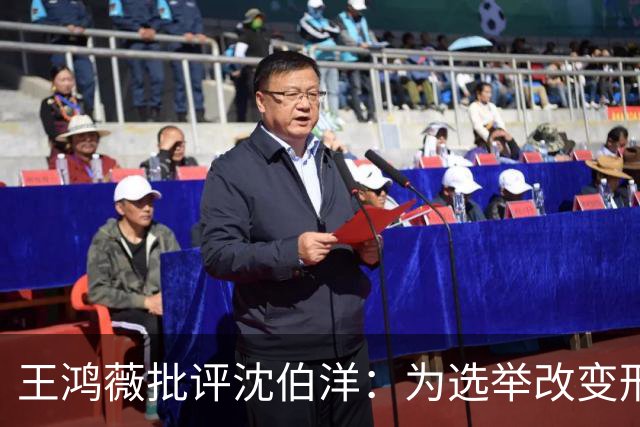 王鸿薇批评沈伯洋：为选举改变形象的做法令人质疑